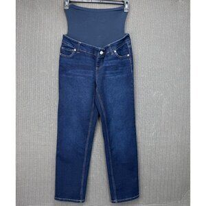 Time and Tru Womens Size Small Blue Maternity Skinny Jeans With Stretch Waistban